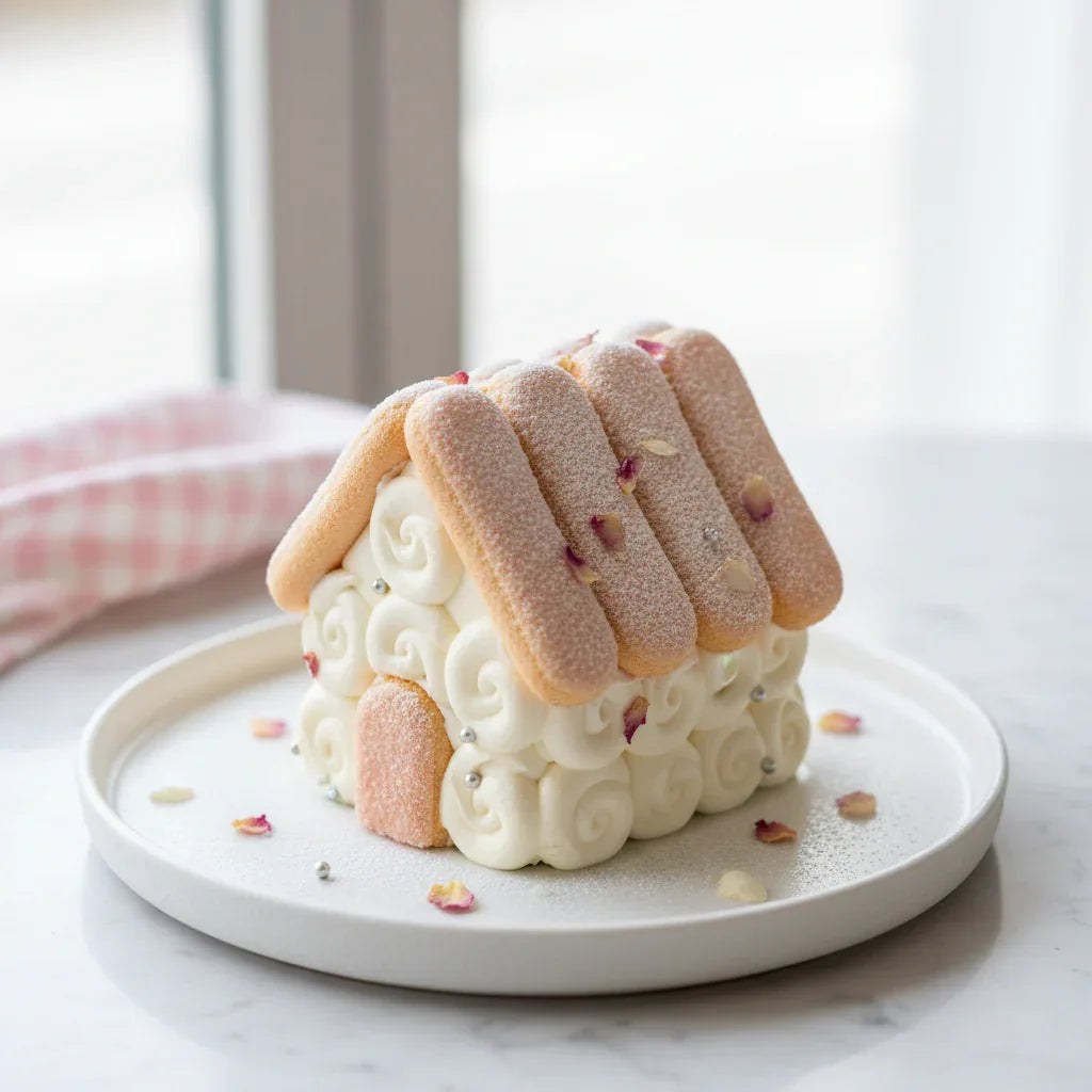 Lady Fingers Snow House Cake - MoussenMore
